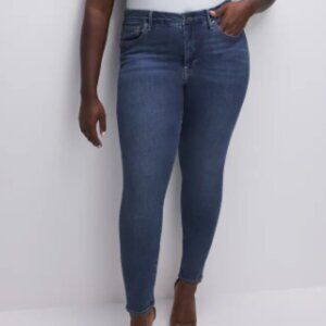Good American "Good Legs" Dark Wash Plus Size Skinny Jeans